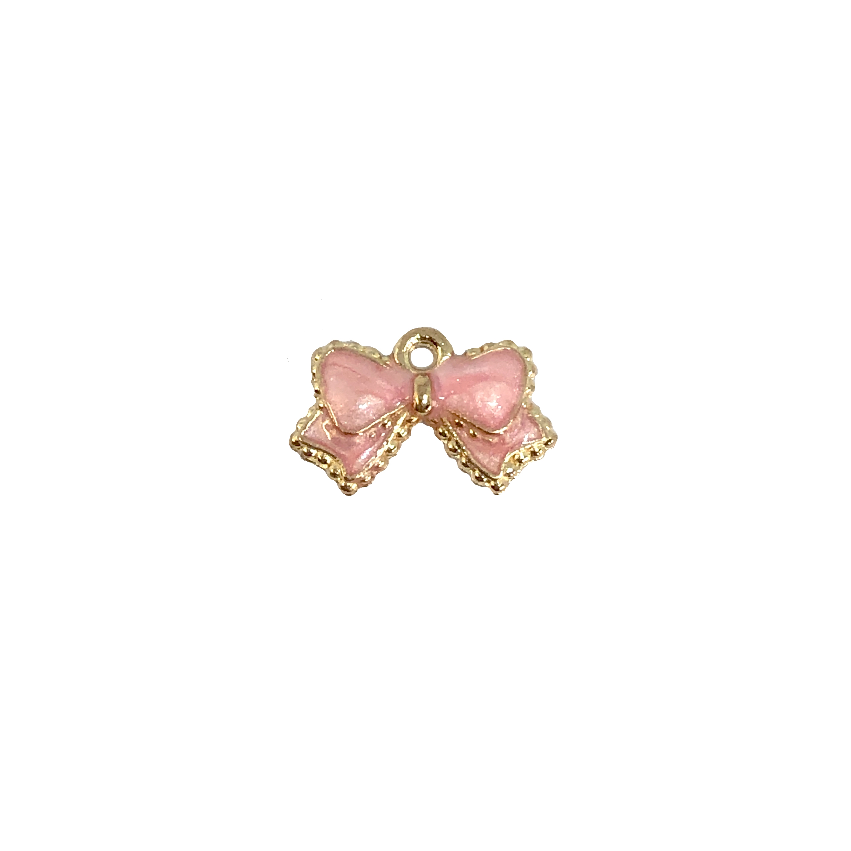 Pink /& Red Bow charms