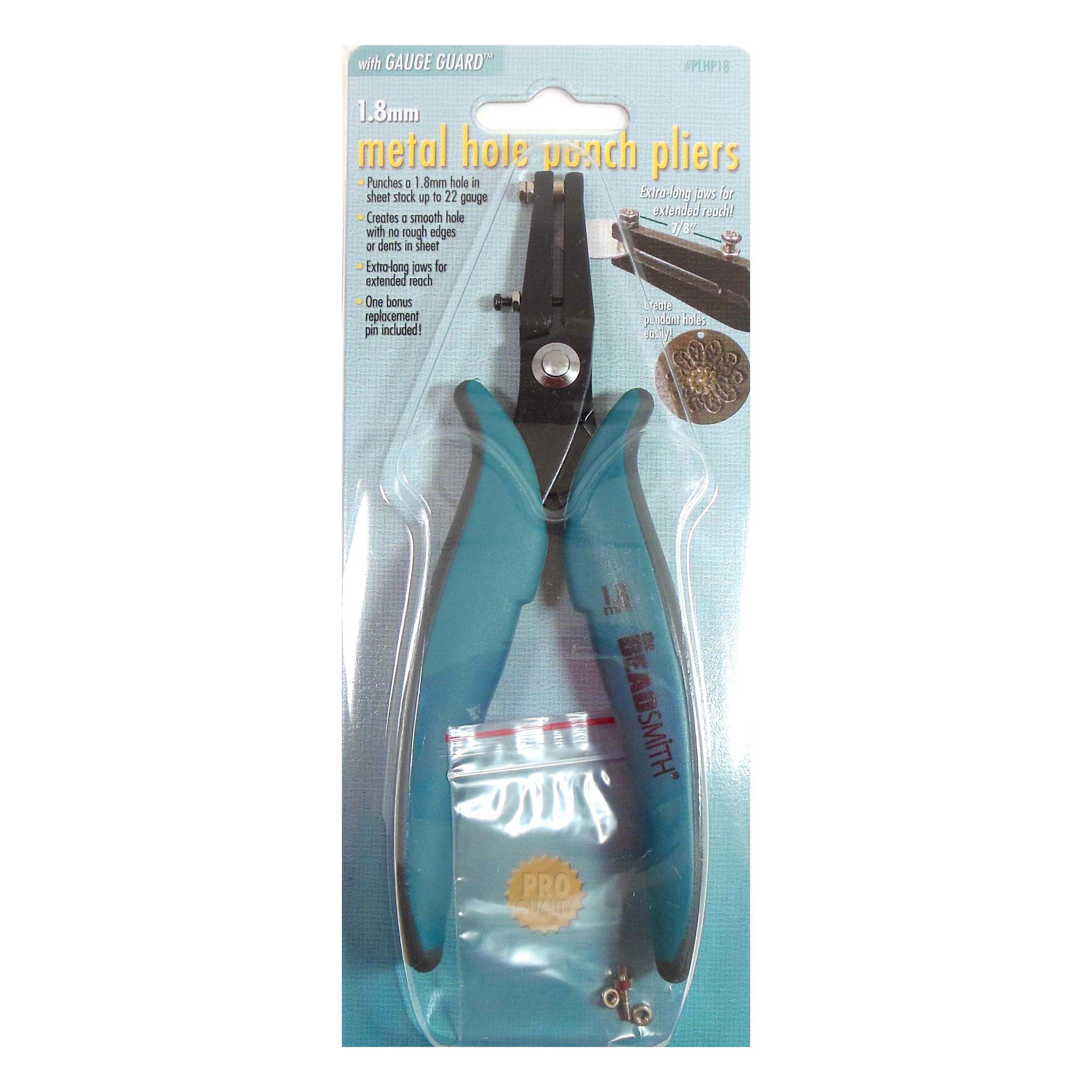 Metal Hole Punch Pliers with Gauge Guard from Beadsmith