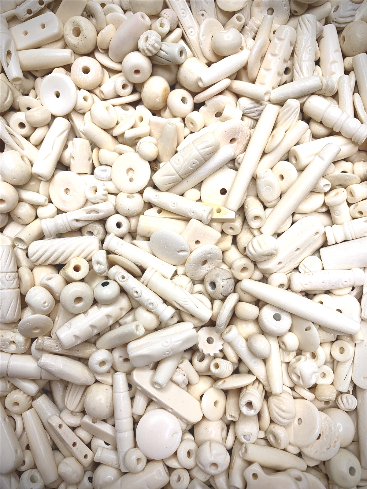 RARE High Quality White Buffalo 4mm Rondell Beads (Package