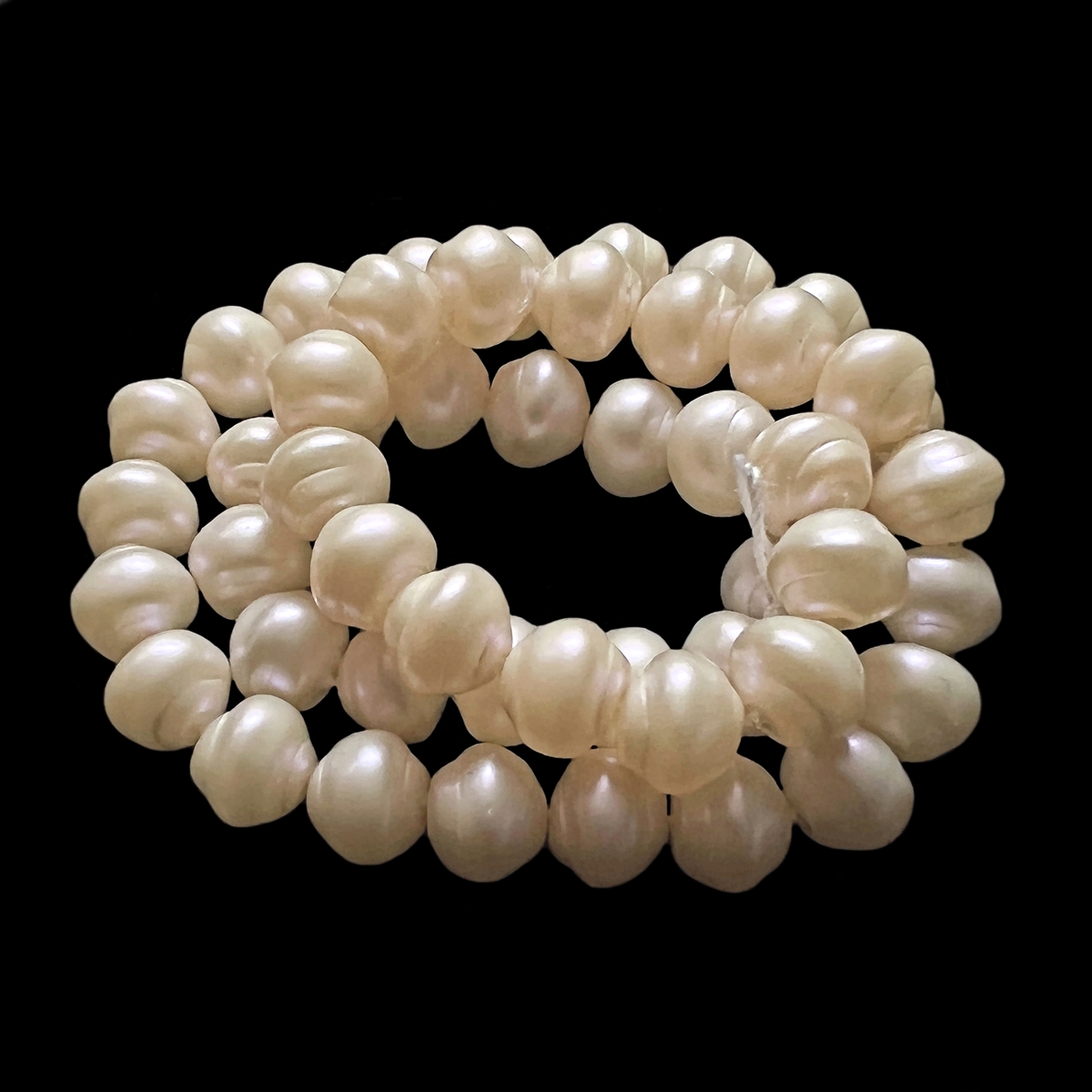 Czech glass snail pearls, pearl beads, pearls, snail pearls