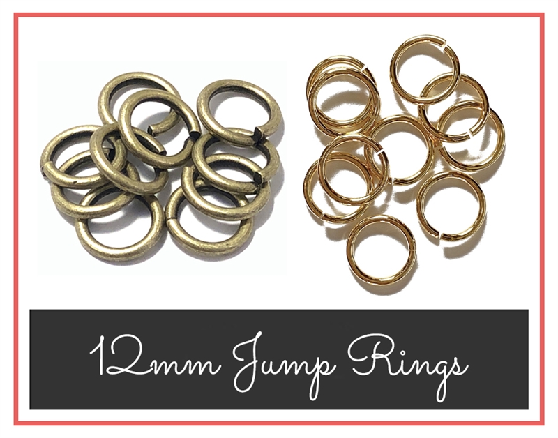12mm Heavy Duty Open Jump Ring Shiny Silver - Pack of 20 – Beads, Inc.