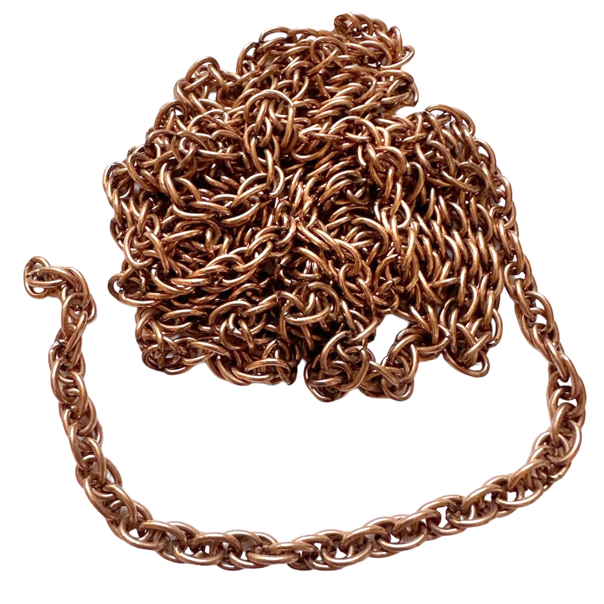 Rope Chain, Antique Copper, 8x5mm link, 08802, copper chain, rope chain ...