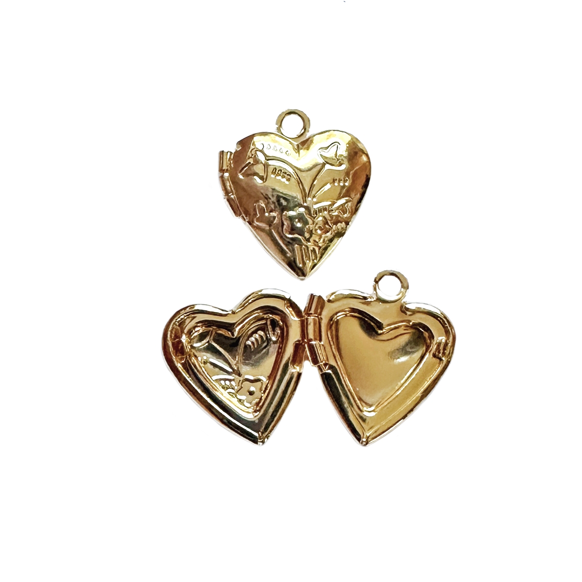 14k Gold Plated Brass Heart Charm,Gold Plated Charm,Paper Airplane Heart  Charm,Jewelry Charms,Bracelet Charm,Necklace Charm – Annies little things