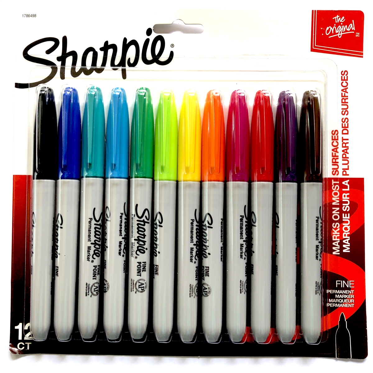 Sharpie Pink Ribbon Fine Point Permanent Markers, Black - 12 pack