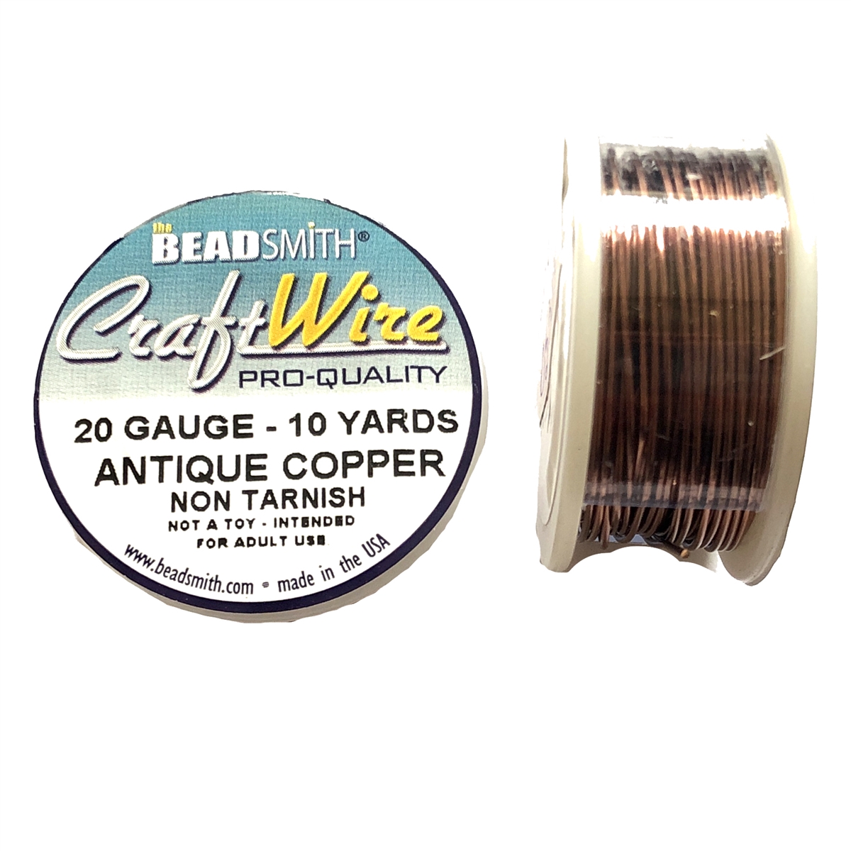 Craft Wire 20 Gauge SILVER PLATED 6 Yards by BeadSmith
