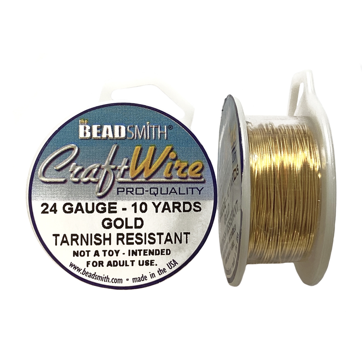 Beadsmith Craft Wire, Silver Colour: 24 gauge - The Bead Hold